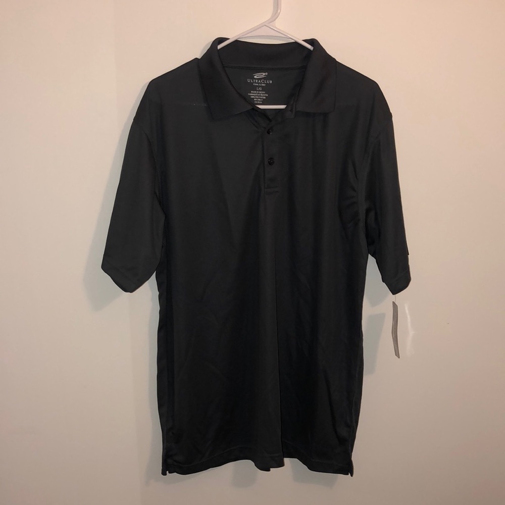 NWT Grey button down performance shirt